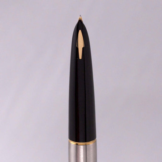 English made Parker 61 Flighter Set with cartridge converter. Pen has been inked but still stickered. Fountain pen/Ball point set, De Luxe Parker 61 Flighter Ozark Pen Shop