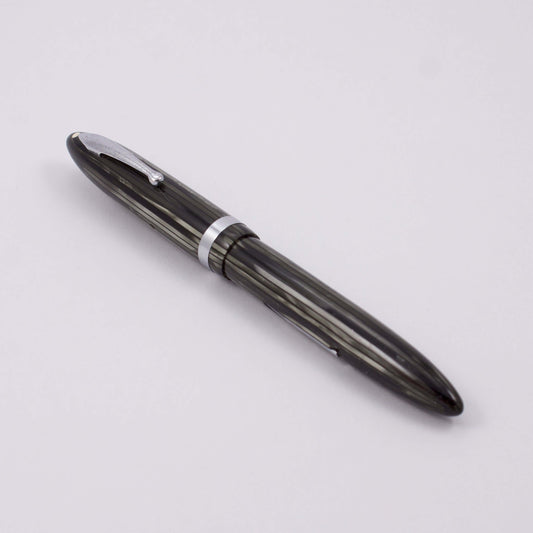 Sheaffer Balance, Short Standard Girth. White Dot. 14K Gold Two-tone Lifetime Nib. Lever Filler, Gray Pearl; Restored Sheaffer Balance Ozark Pen Shop