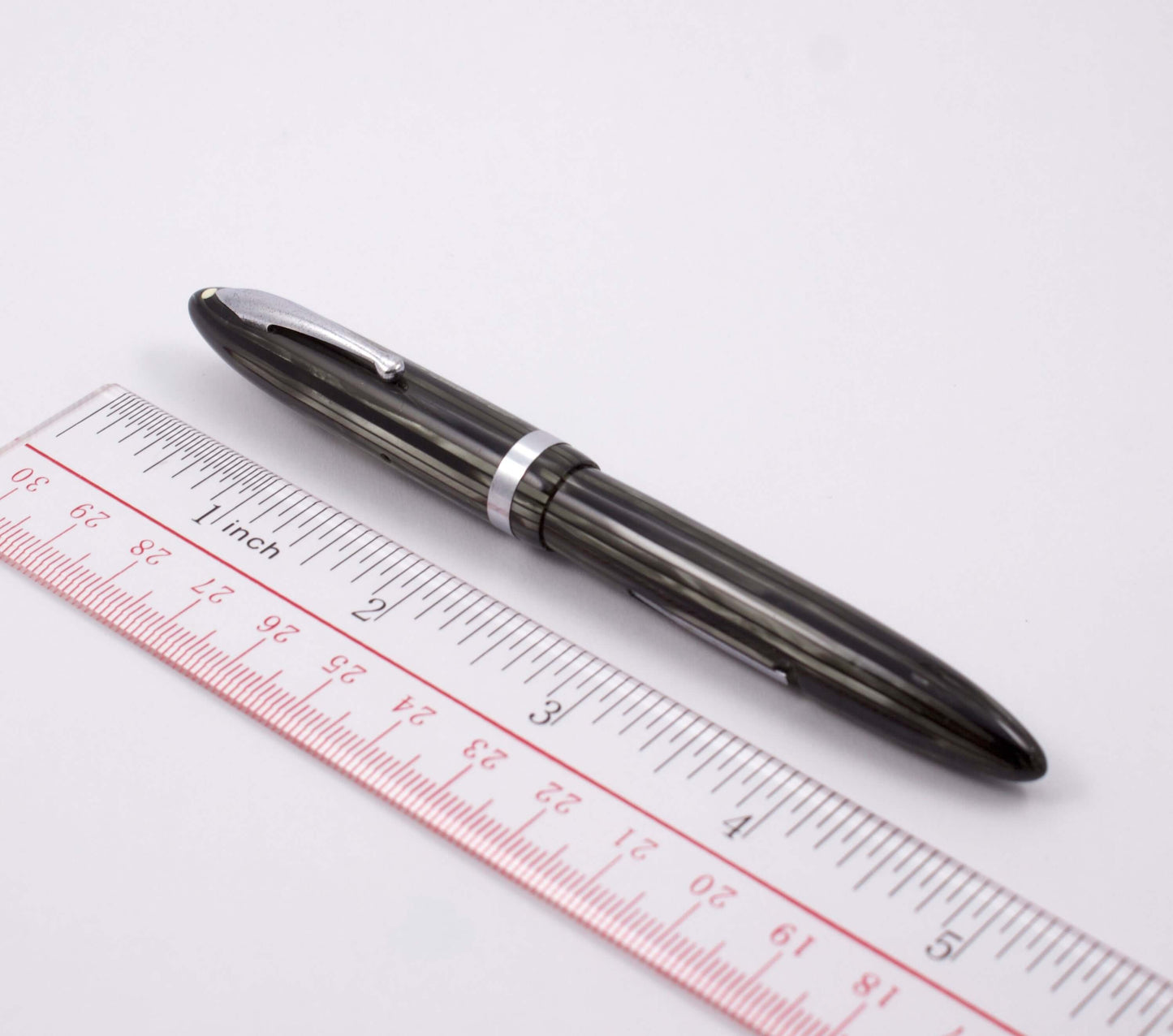 Sheaffer Balance, Short Standard Girth. White Dot. 14K Gold Two-tone Lifetime Nib. Lever Filler, Gray Pearl; Restored Sheaffer Balance Ozark Pen Shop