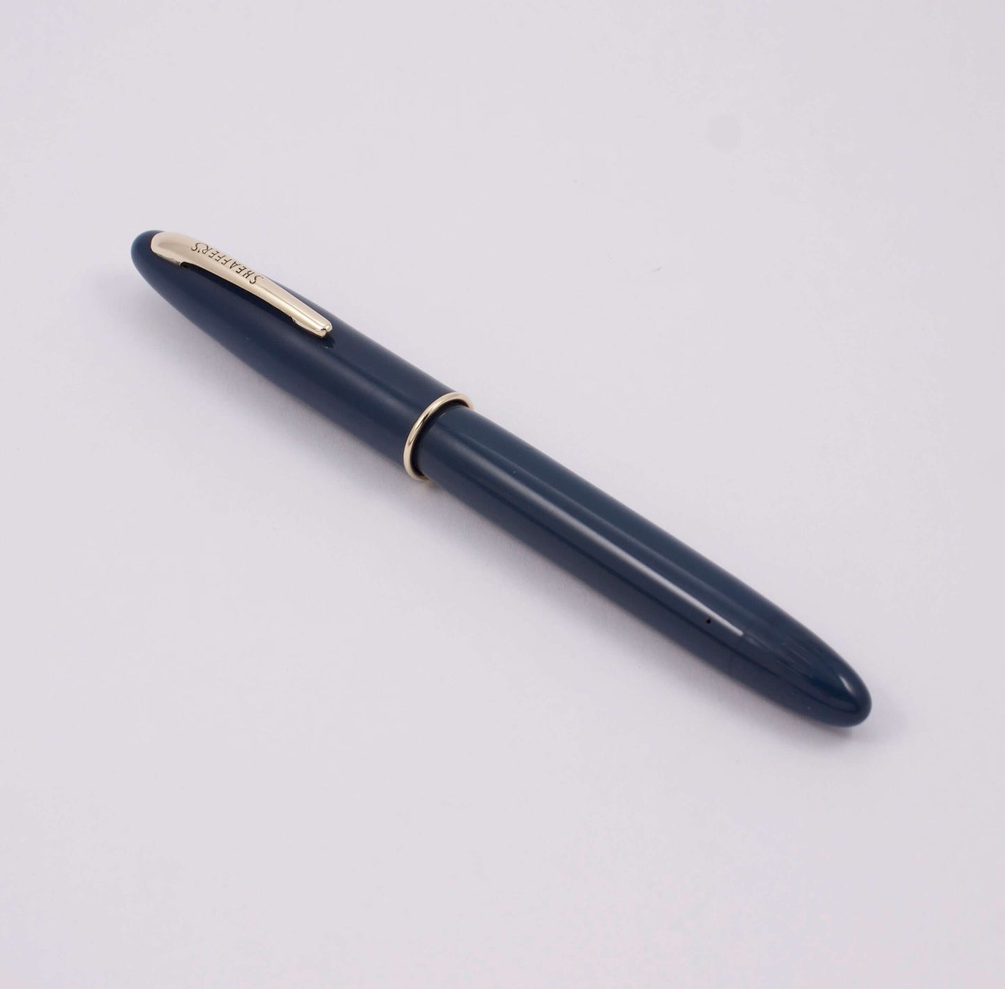 Sheaffer Craftsman Fountain Pen, Touchdown Filler, Persian Blue, Medium 14K Gold Fine Nib Ozark Pen Shop