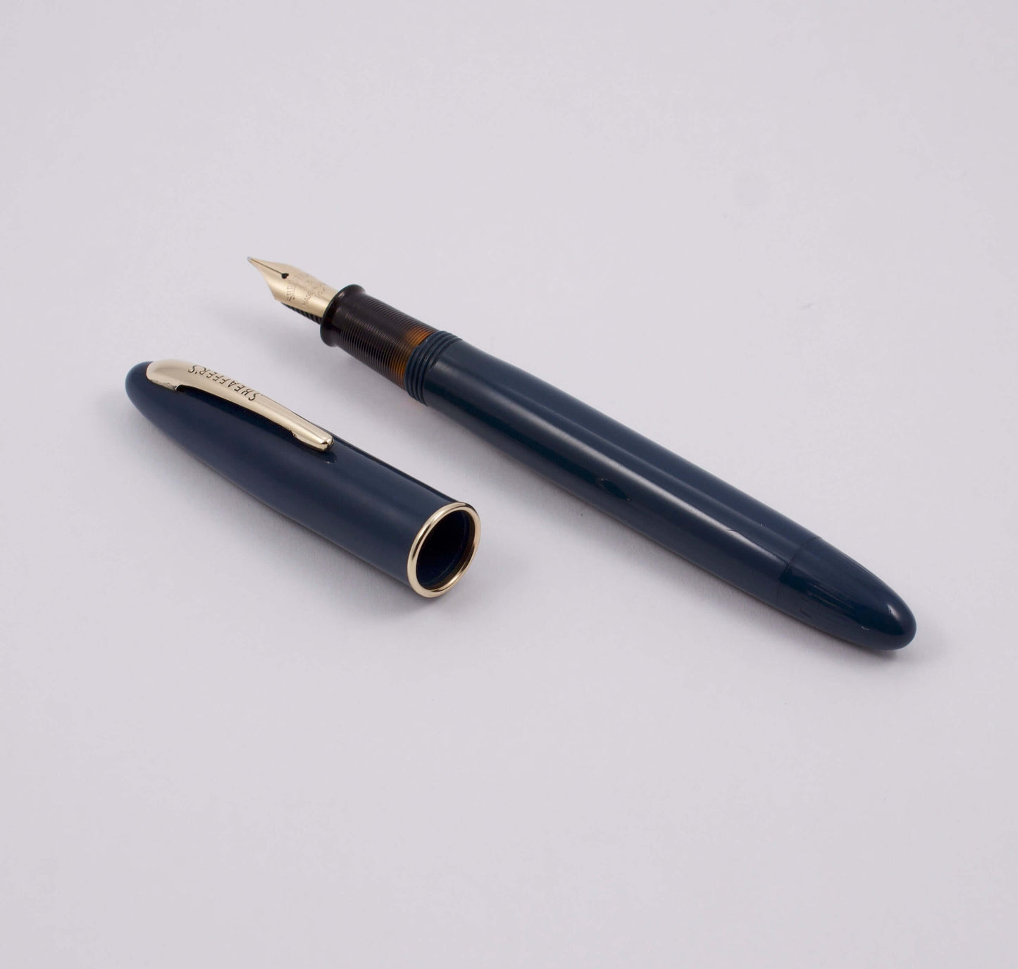 Sheaffer Craftsman Fountain Pen, Touchdown Filler, Persian Blue, Medium 14K Gold Fine Nib Ozark Pen Shop