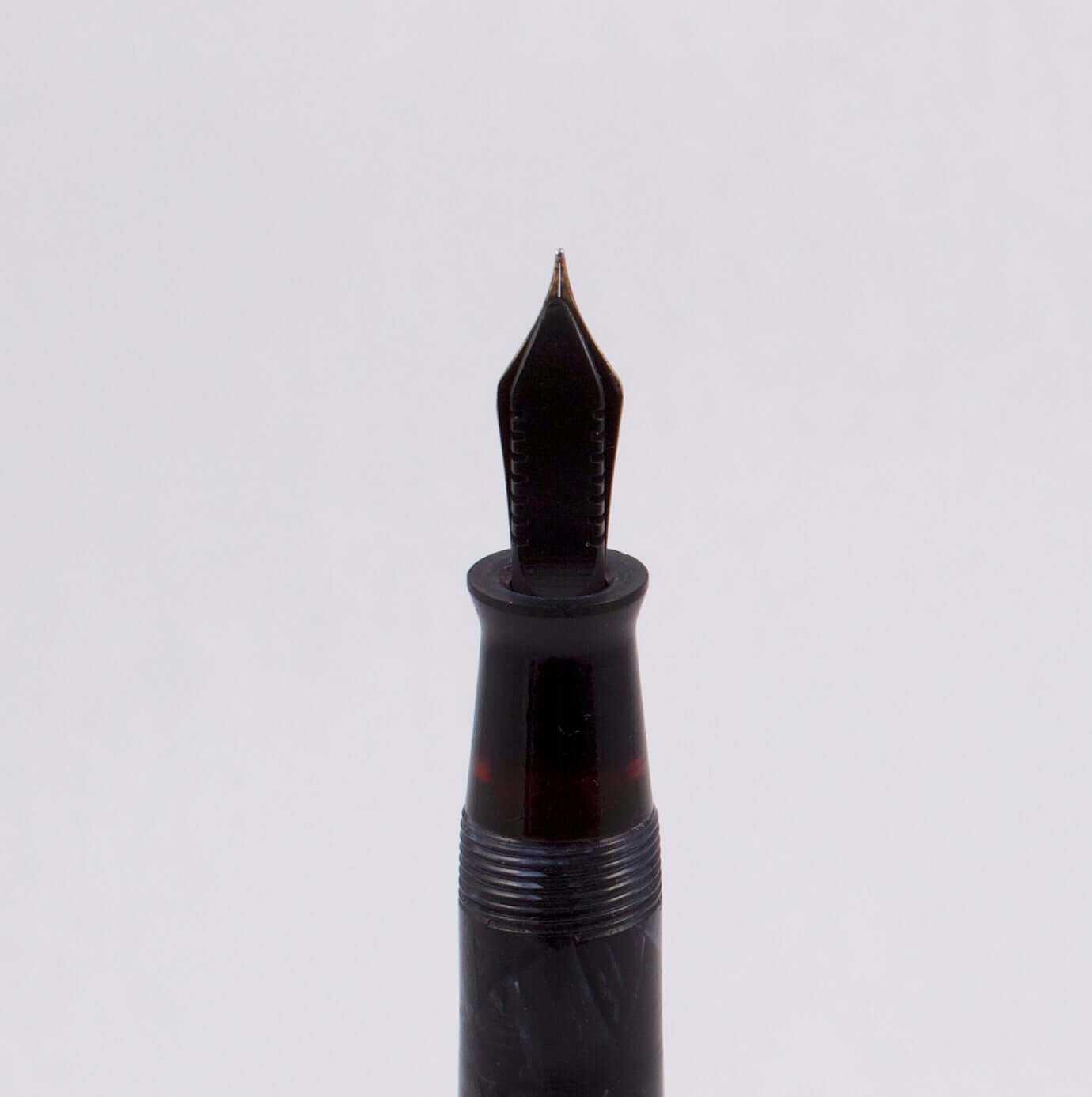 Parker Challenger, Blue Marble, Button Filler, Fine 14K Gold Nib, Restored Ozark Pen Shop