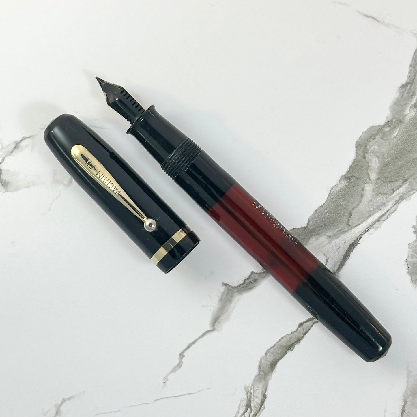 Sheaffer Sub Brand "Vacuum Fil" Black with Gold-filled Trim and Feathertouch #5 nib Sheaffer sub brand Ozark Pen Shop