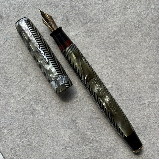 Parker Royal Challenger Fountain Pen, Gray Herringbone