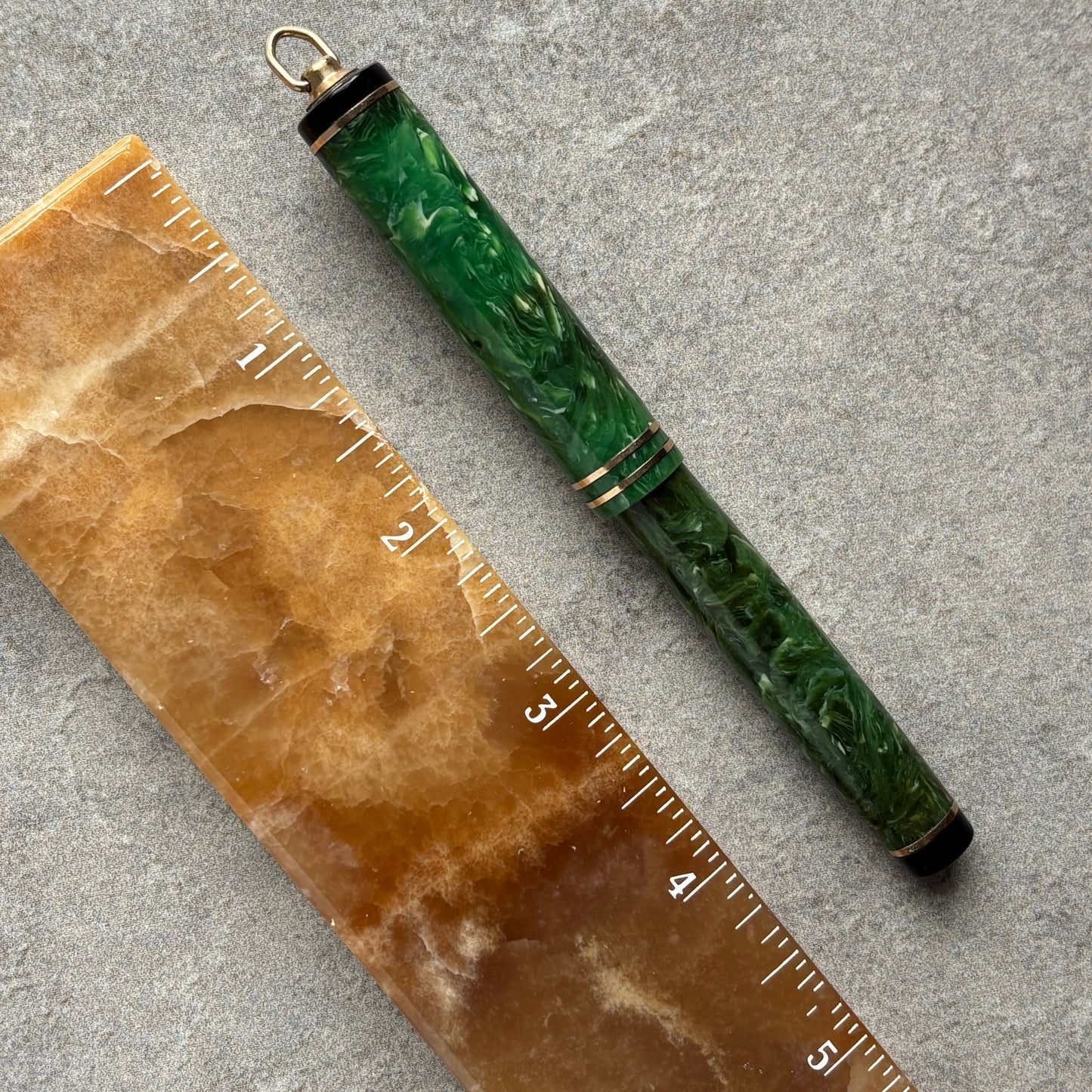 Wahl Eversharp Fountain Pen, Jade Green, Ring top, Lever Filler