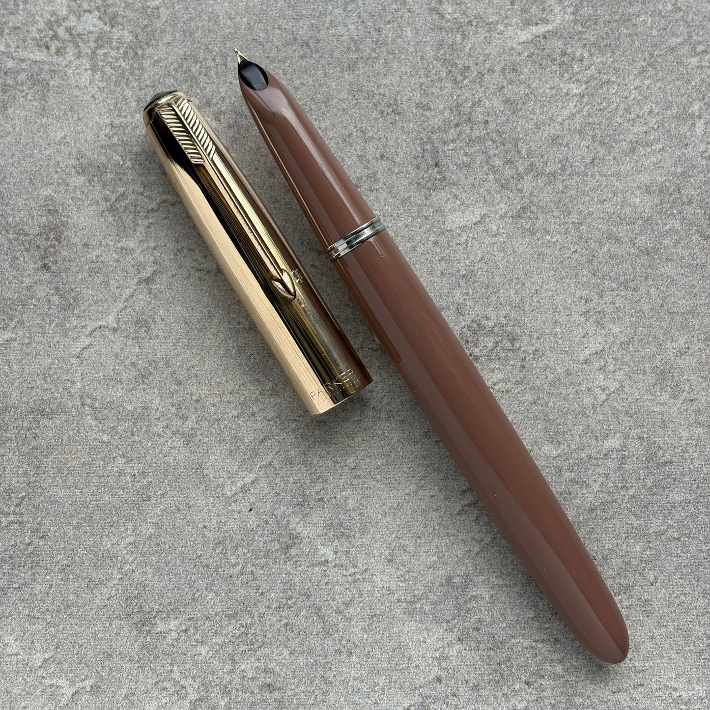 Parker 51 Aerometric, Cocoa with Gold-Filled Cap