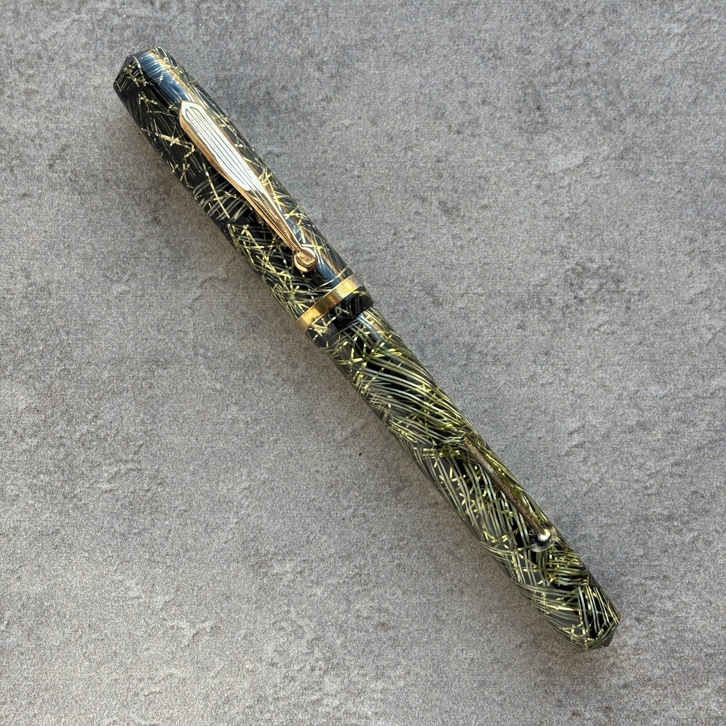 Sheaffer Sub Brand "Vacuum"; Restored ever filler, Green Lahn