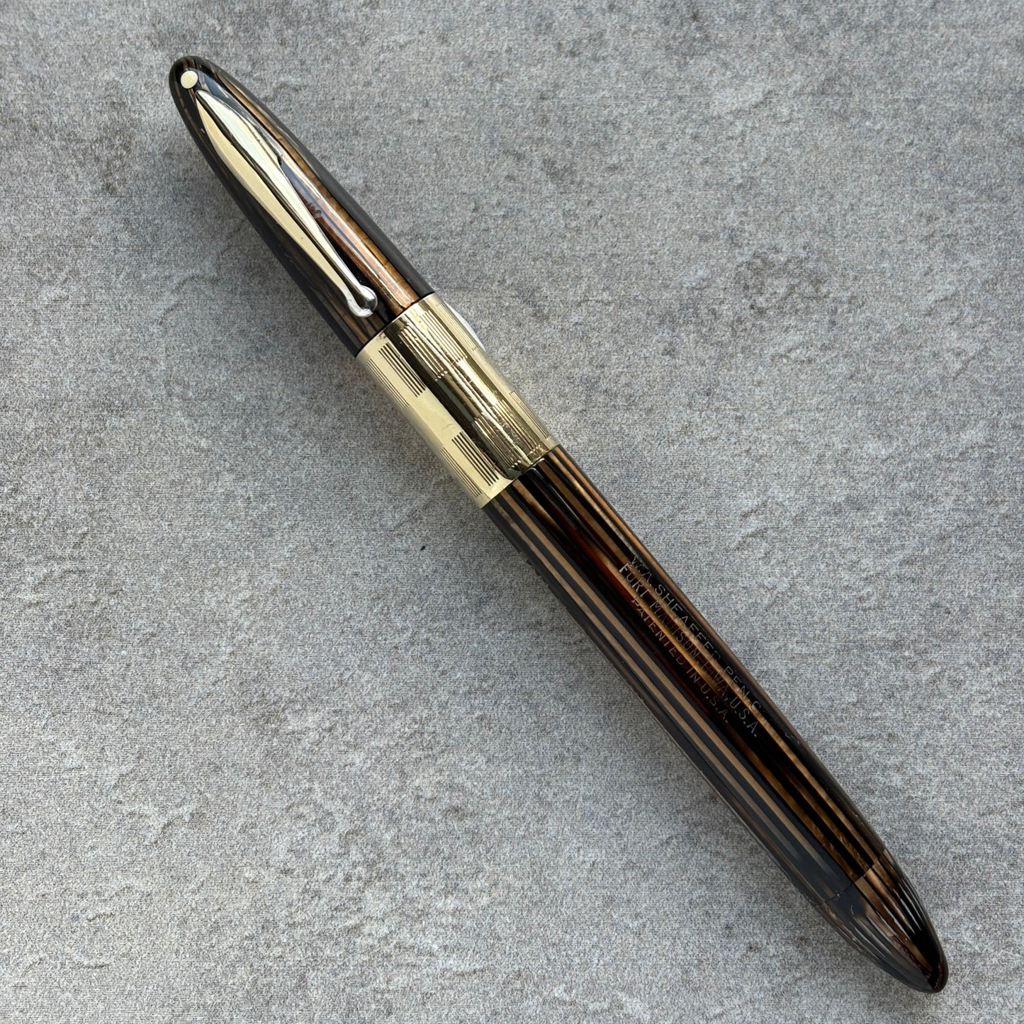 Sheaffer Triumph Fountain Pen; Golden Brown
