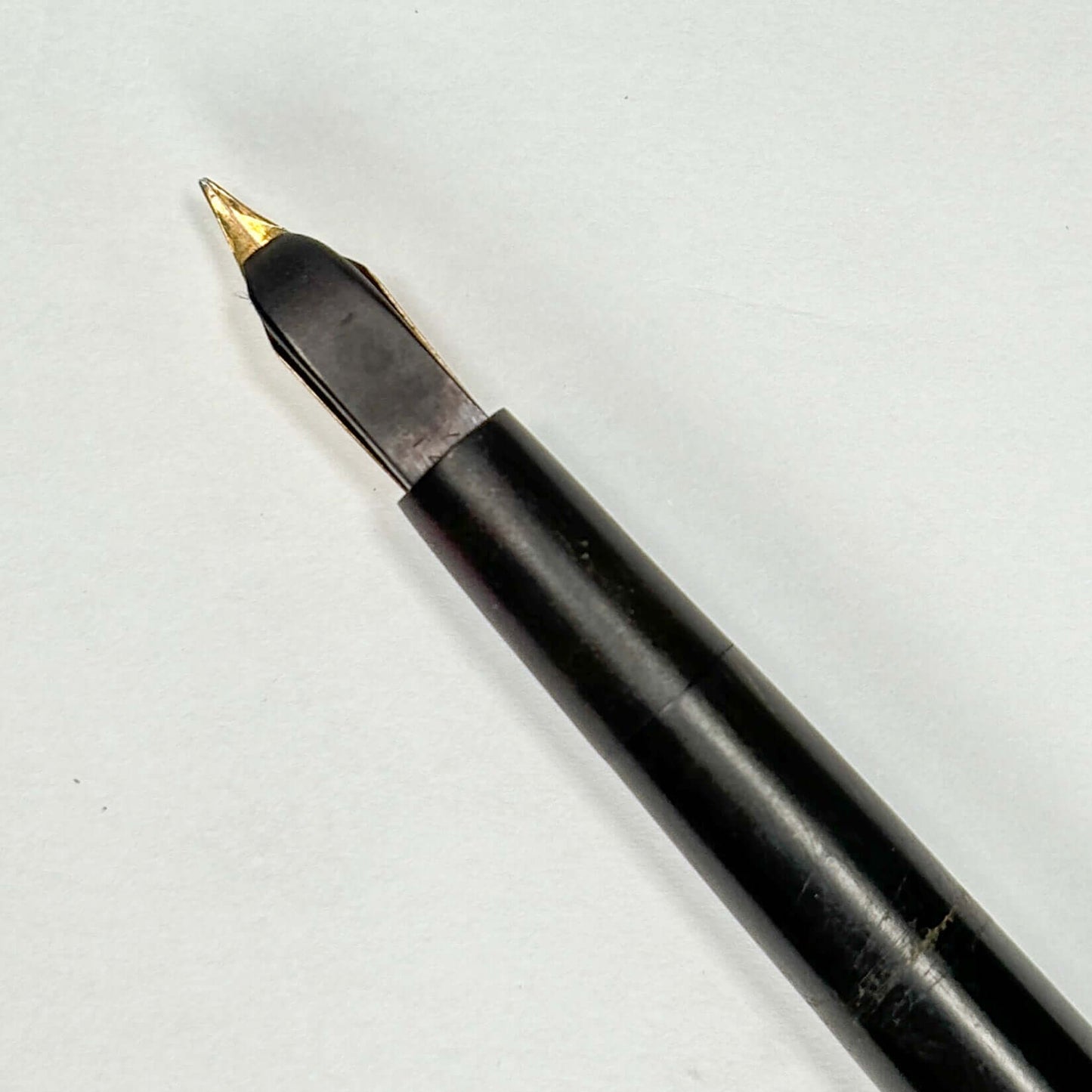 Waterman 12 Eyedropper Fountain Pen, Smooth Black Hard Rubber with Very Flexible 14K #2 Nib Waterman Ozark Pen Shop