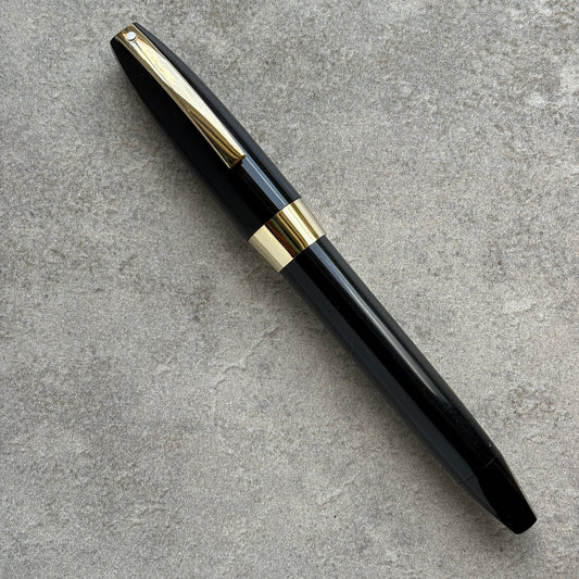 Sheaffer PFM III, Fountain Pen, Black with 14K Inlaid Nib, Medium