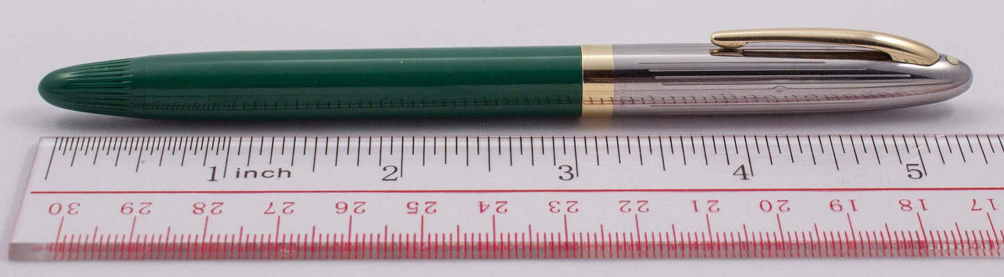 Sheaffer Snorkel Fountain Pen, Sentinel, Two-tone 14K Triumph Nib, White Dot Ozark Pen Shop