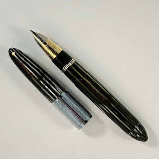 Sheaffer Triumph Tuckaway or "Tucky" Grey with Chrome Trim, Fine nib Ozark Pen Shop
