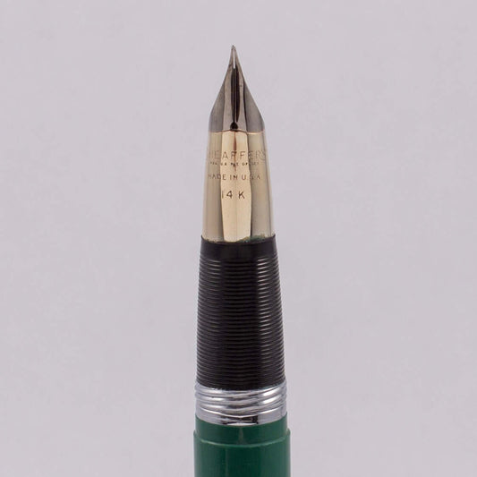 Sheaffer Snorkel Fountain Pen, Sentinel, Two-tone 14K Triumph Nib, White Dot Ozark Pen Shop