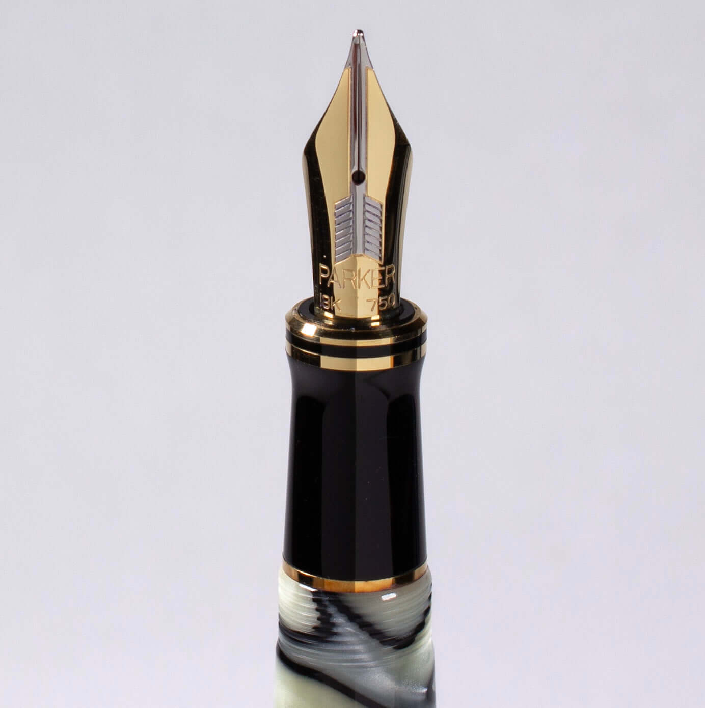 Parker Duofold Norman Rockwell Limited Edition Black and Pearl Fountain Pen, 18K Medium nib. Parker Duofold Ozark Pen Shop