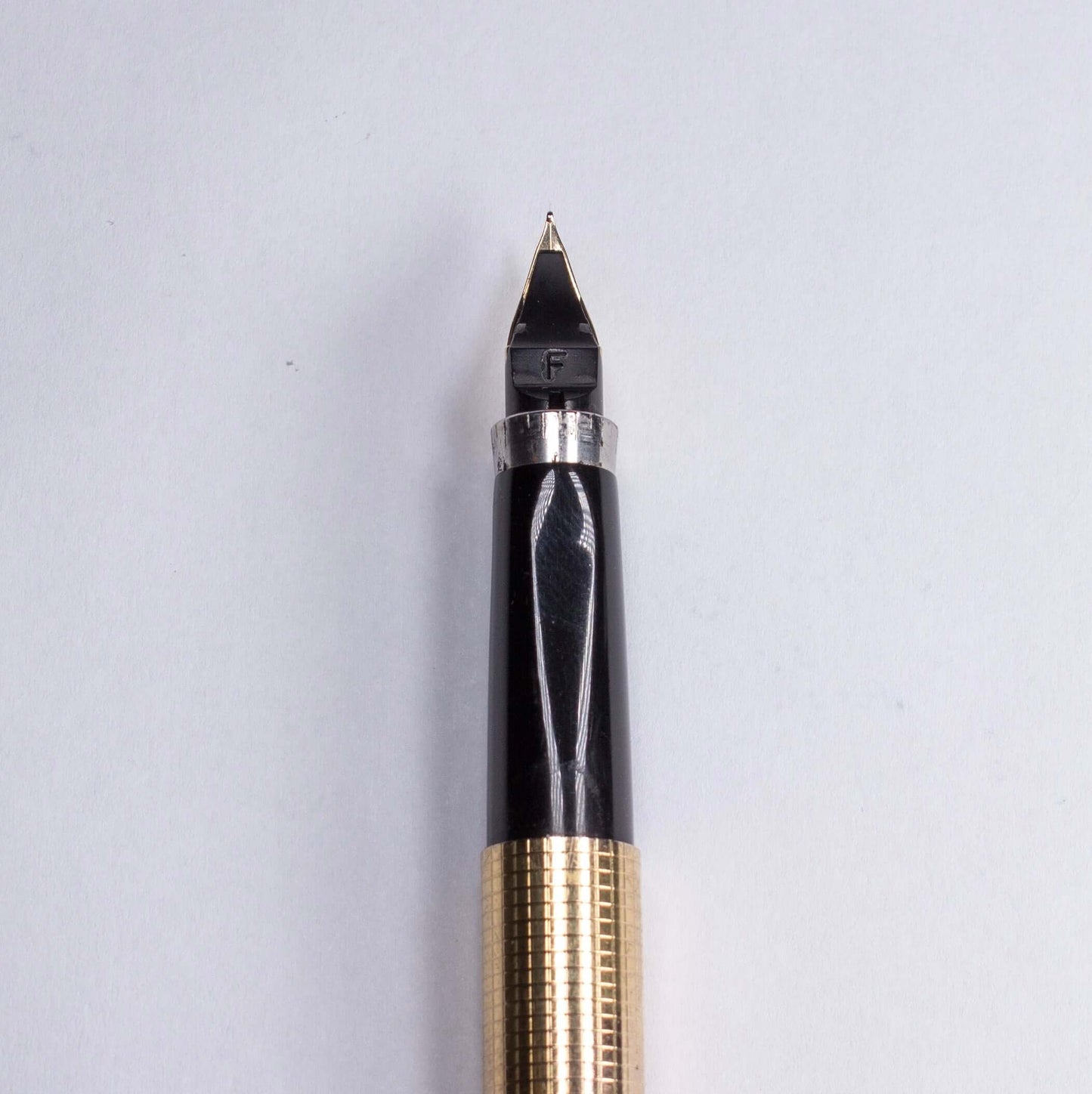 Gold Plated, Parker 75, Fine 14K Nib, C/C. Made in the U.S.A. Ozark Pen Shop