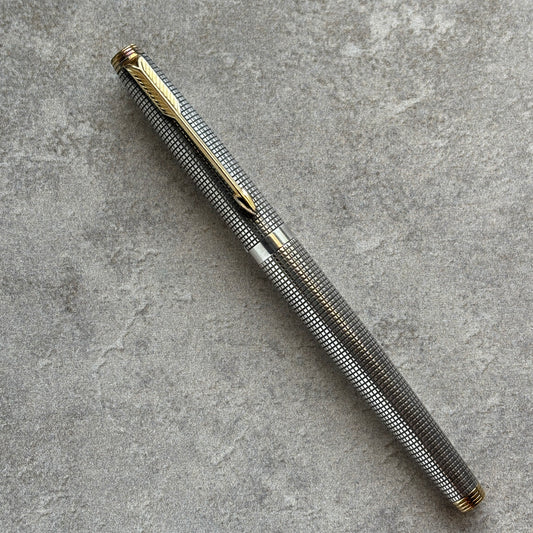 Restored Parker 75, Sterling Silver Cisele, Fountain Pen