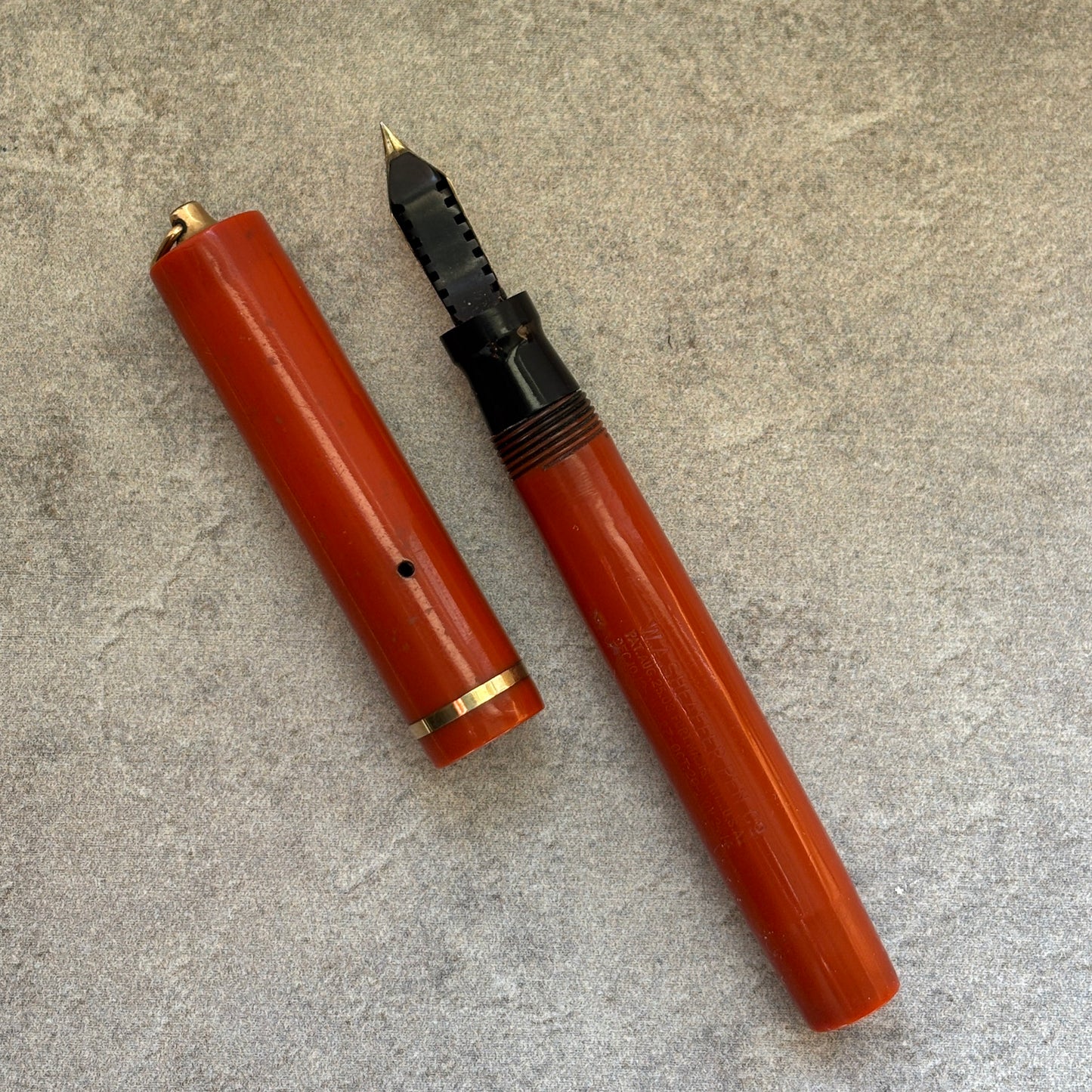 Sheaffer Flat Top, Ring top, Orange