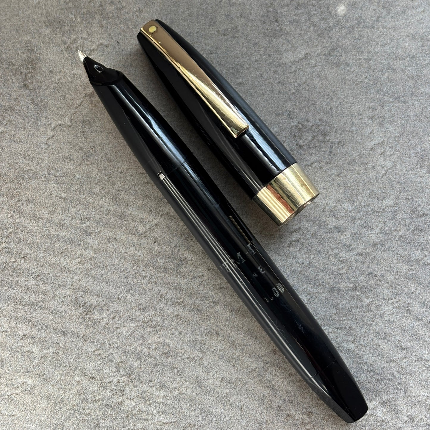 Sheaffer PFM III, Fountain Pen, Black with Gold-filled Trim