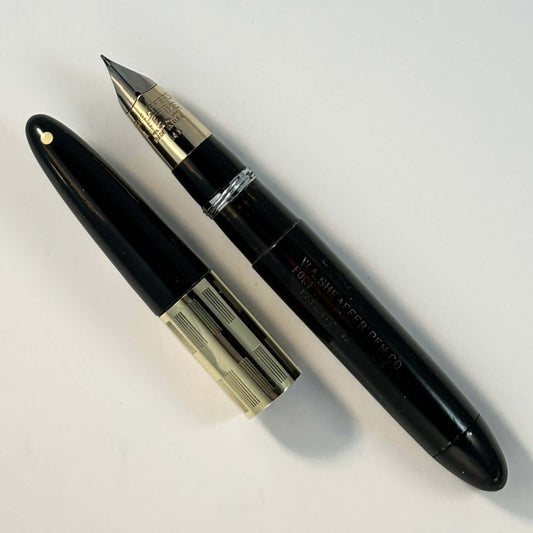 Sheaffer Triumph Tuckaway or "Tucky" Black with Gold-filled Trim, Medium nib Ozark Pen Shop