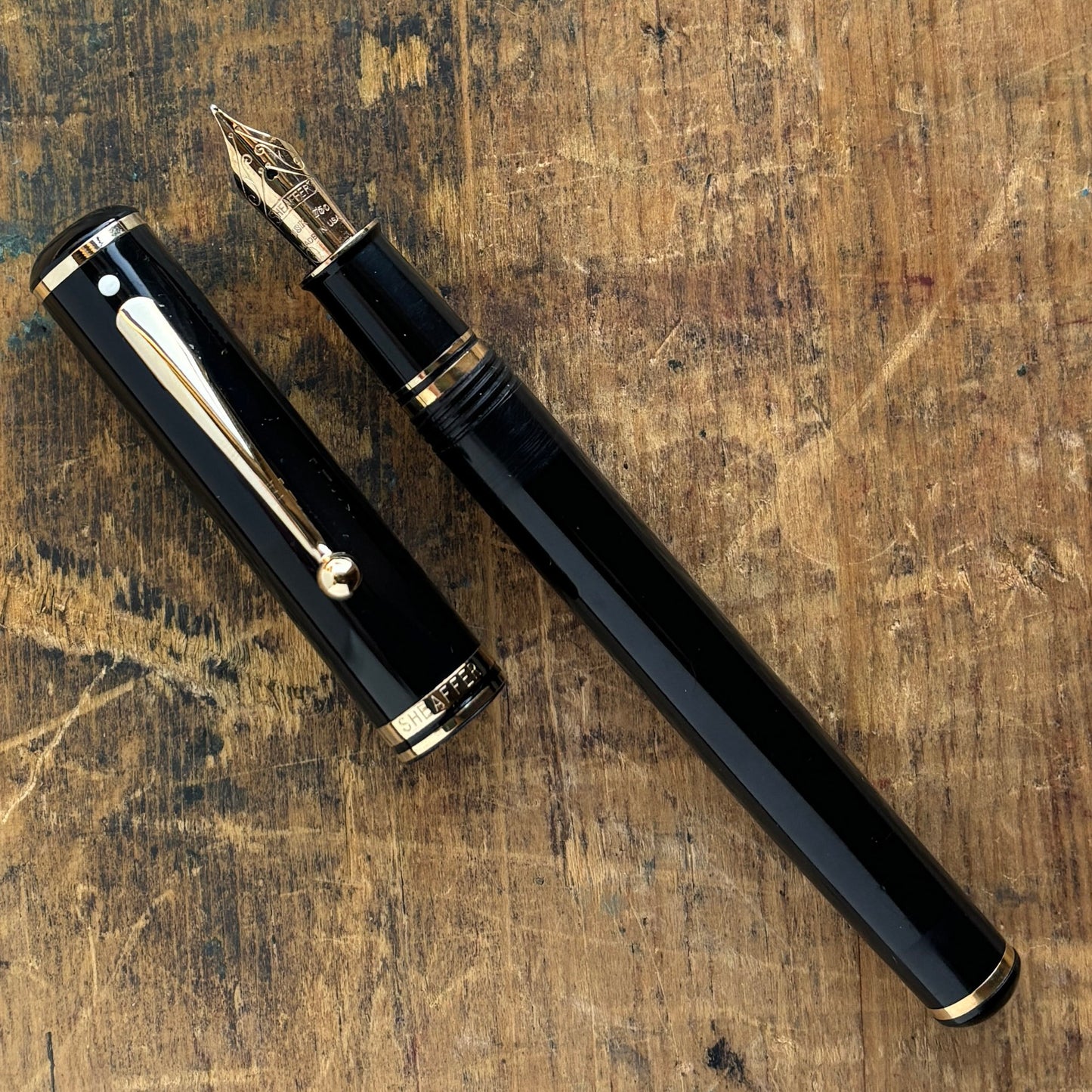 Sheaffer Connaisseur, Black with Gold-filled Trim