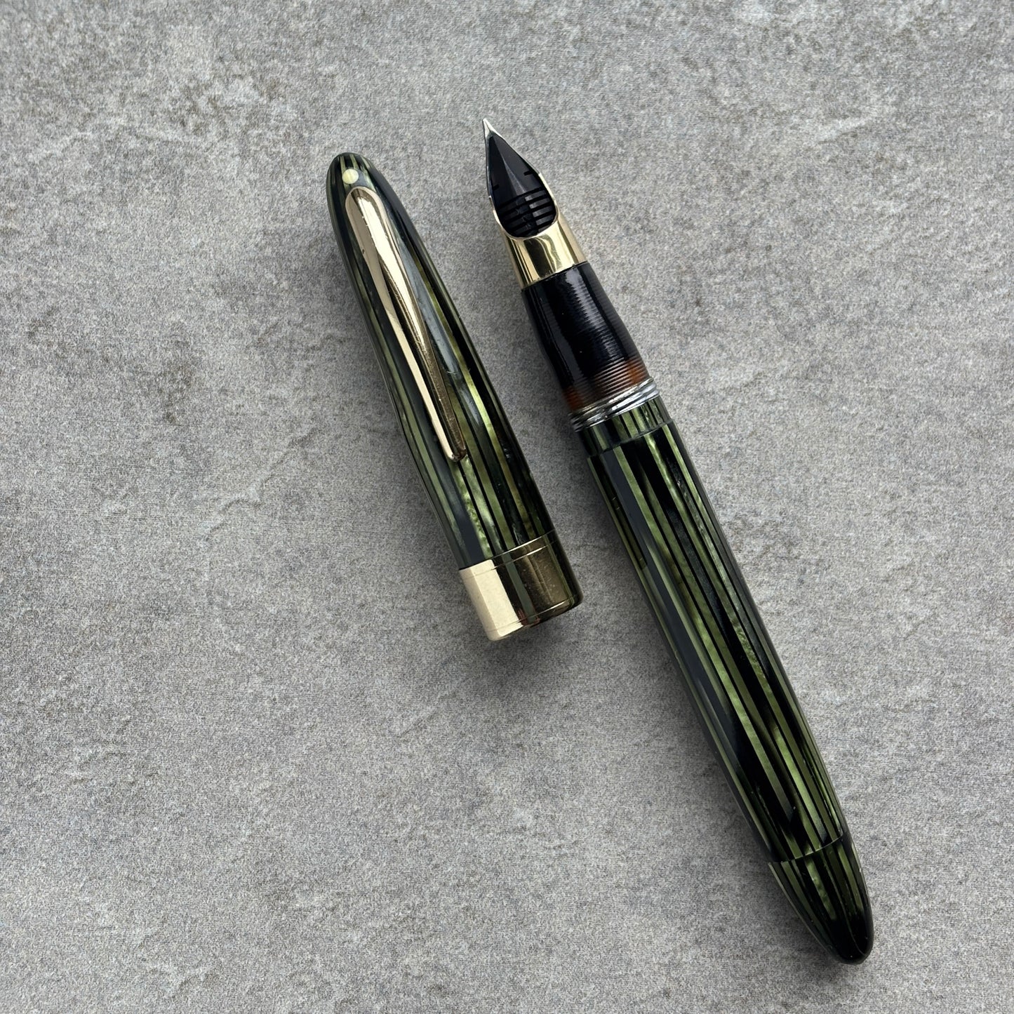 Sheaffer Valiant, Marine Green, Restored Fountain Pen