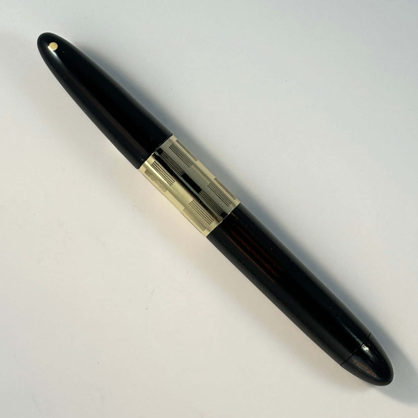 Sheaffer Triumph Tuckaway or "Tucky" Black with Gold-filled Trim, Medium nib Ozark Pen Shop
