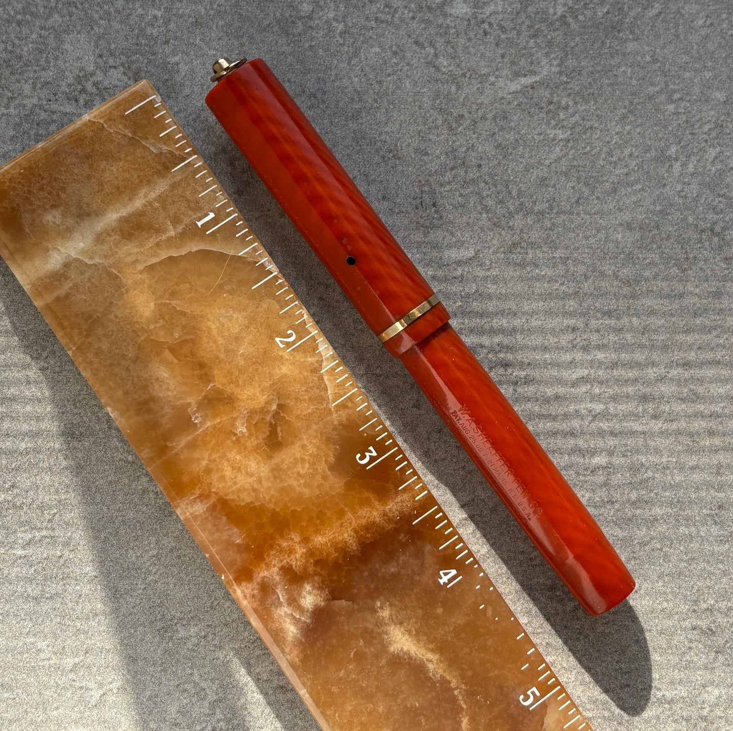 Sheaffer Flat Top, Ring top, Orange