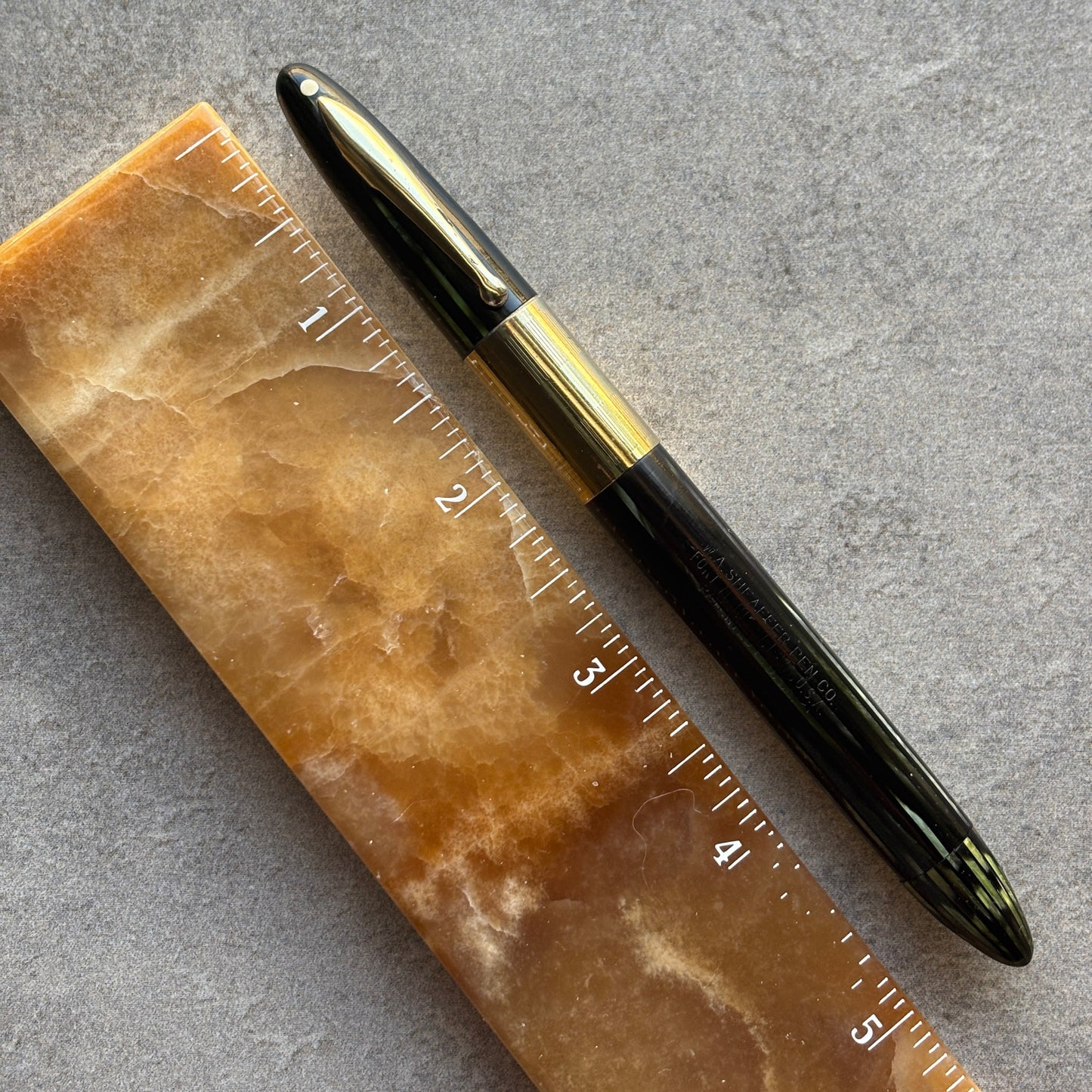 Sheaffer Triumph Vacuum-fil, Green, Extra-wide cap Band