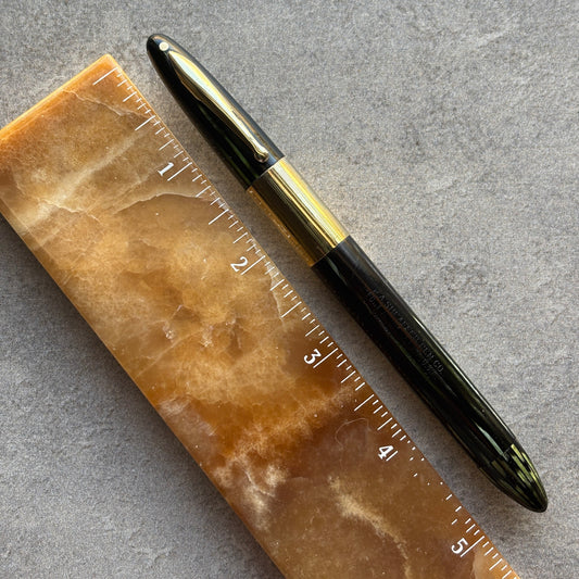 Sheaffer Triumph Vacuum-fil, Green, Extra-wide cap Band