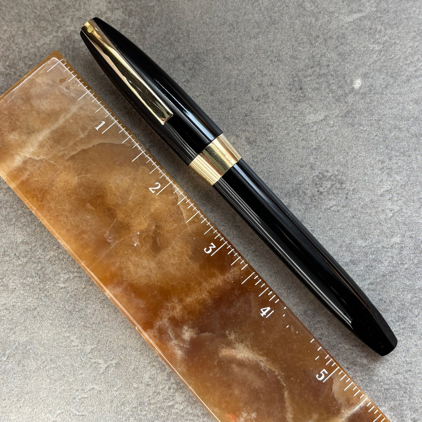 Sheaffer PFM III, Fountain Pen, Black with Gold-filled Trim