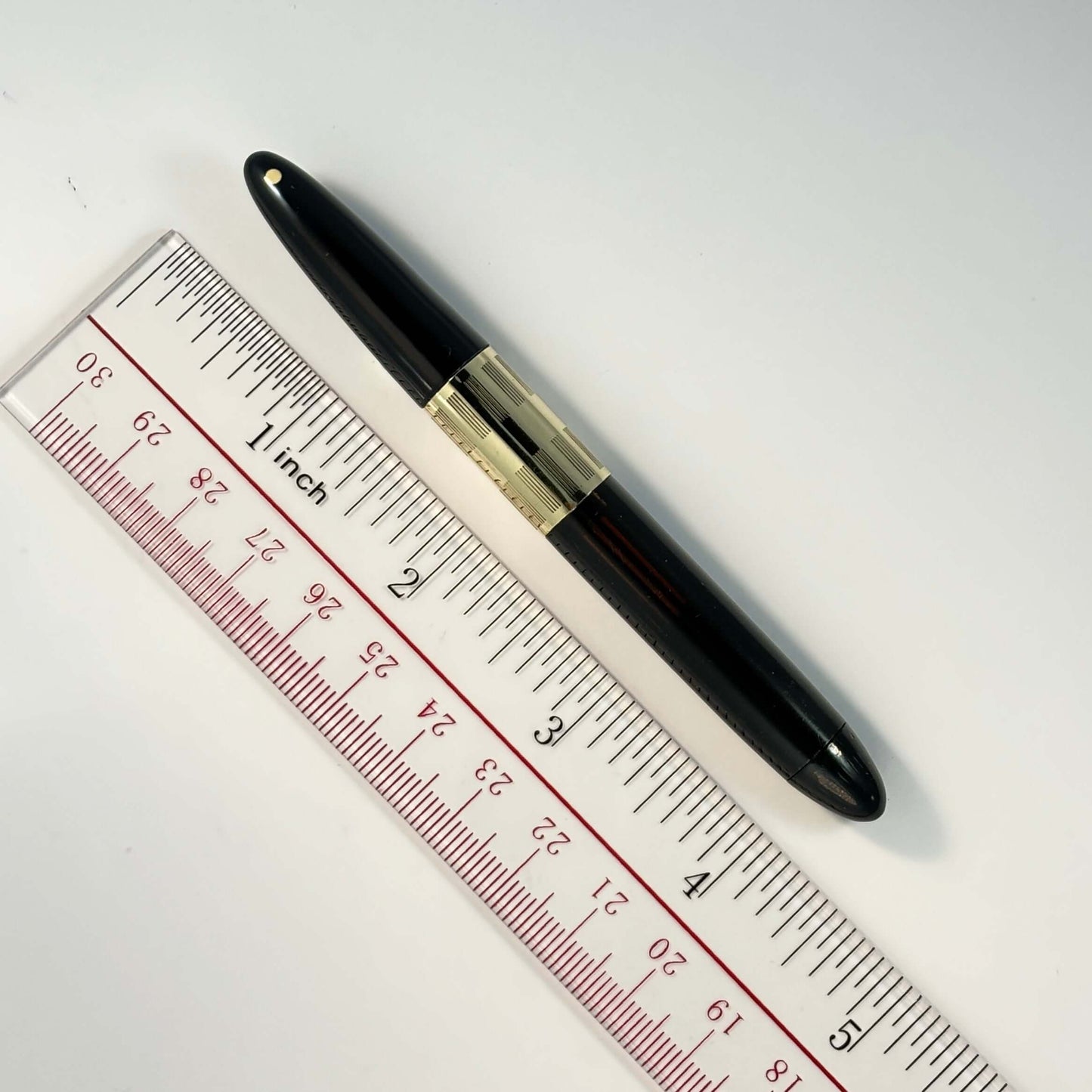 Sheaffer Triumph Tuckaway or "Tucky" Black with Gold-filled Trim, Medium nib Ozark Pen Shop