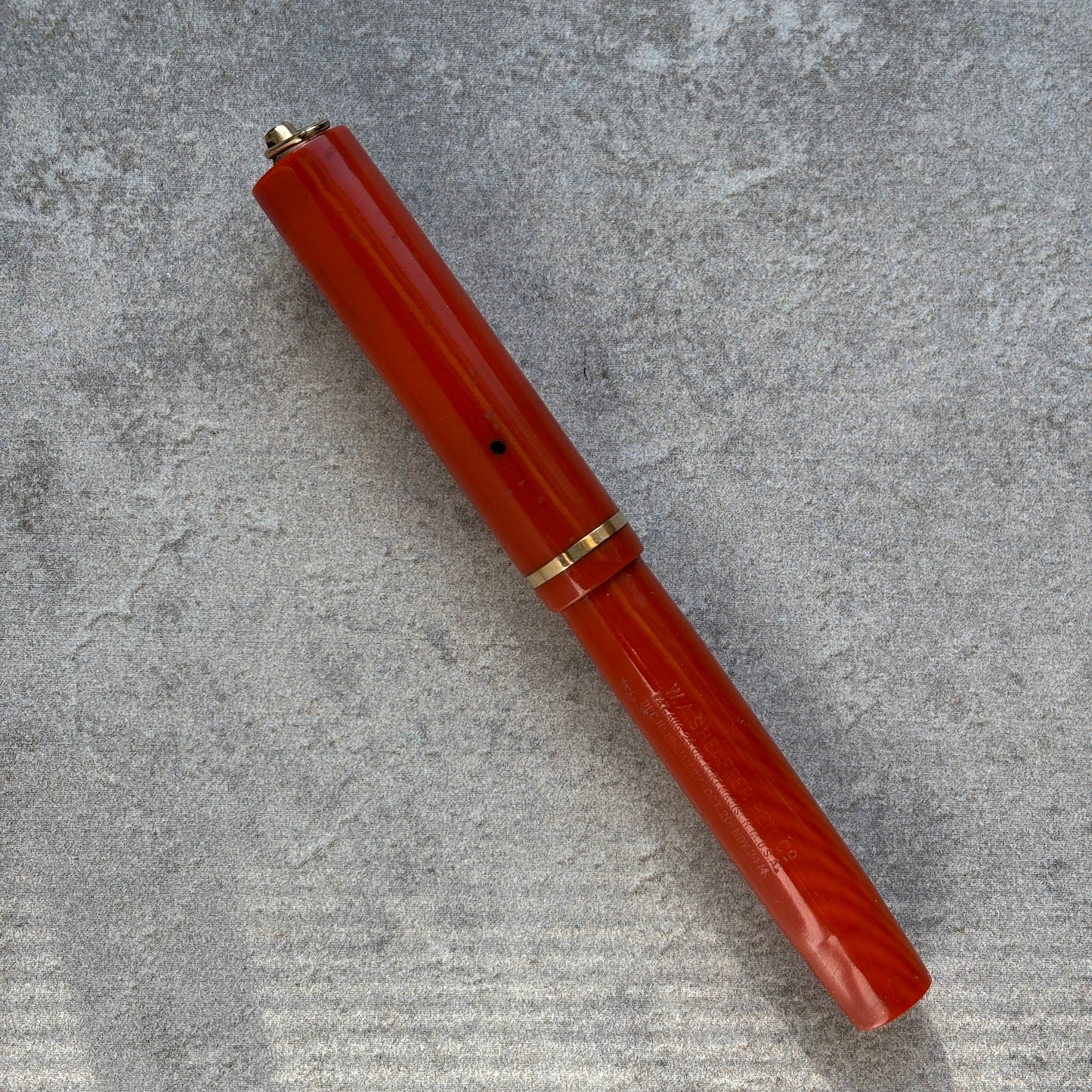Sheaffer Flat Top, Ring top, Orange