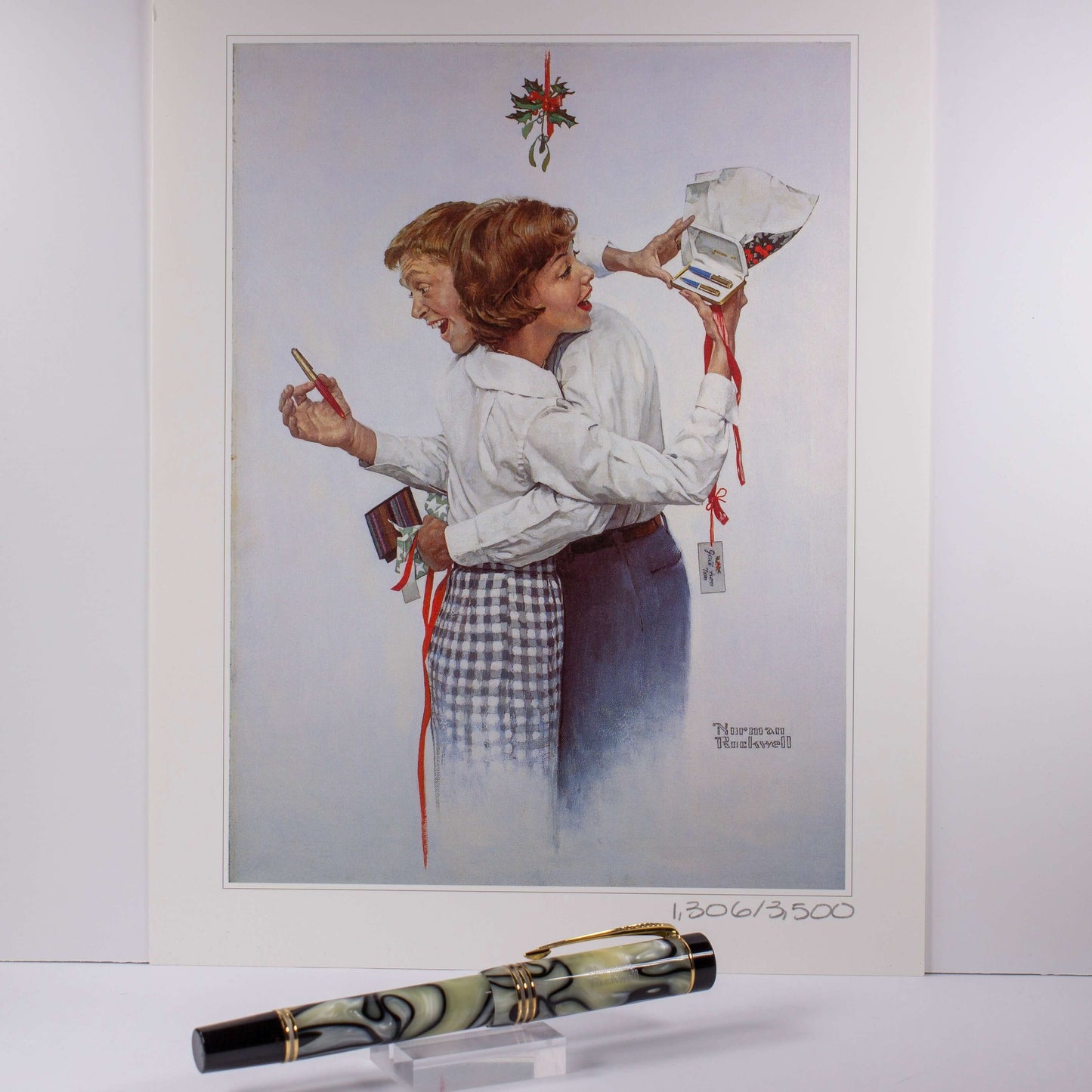 Parker Duofold Norman Rockwell Limited Edition Black and Pearl Fountain Pen, 18K Medium nib. Parker Duofold Ozark Pen Shop