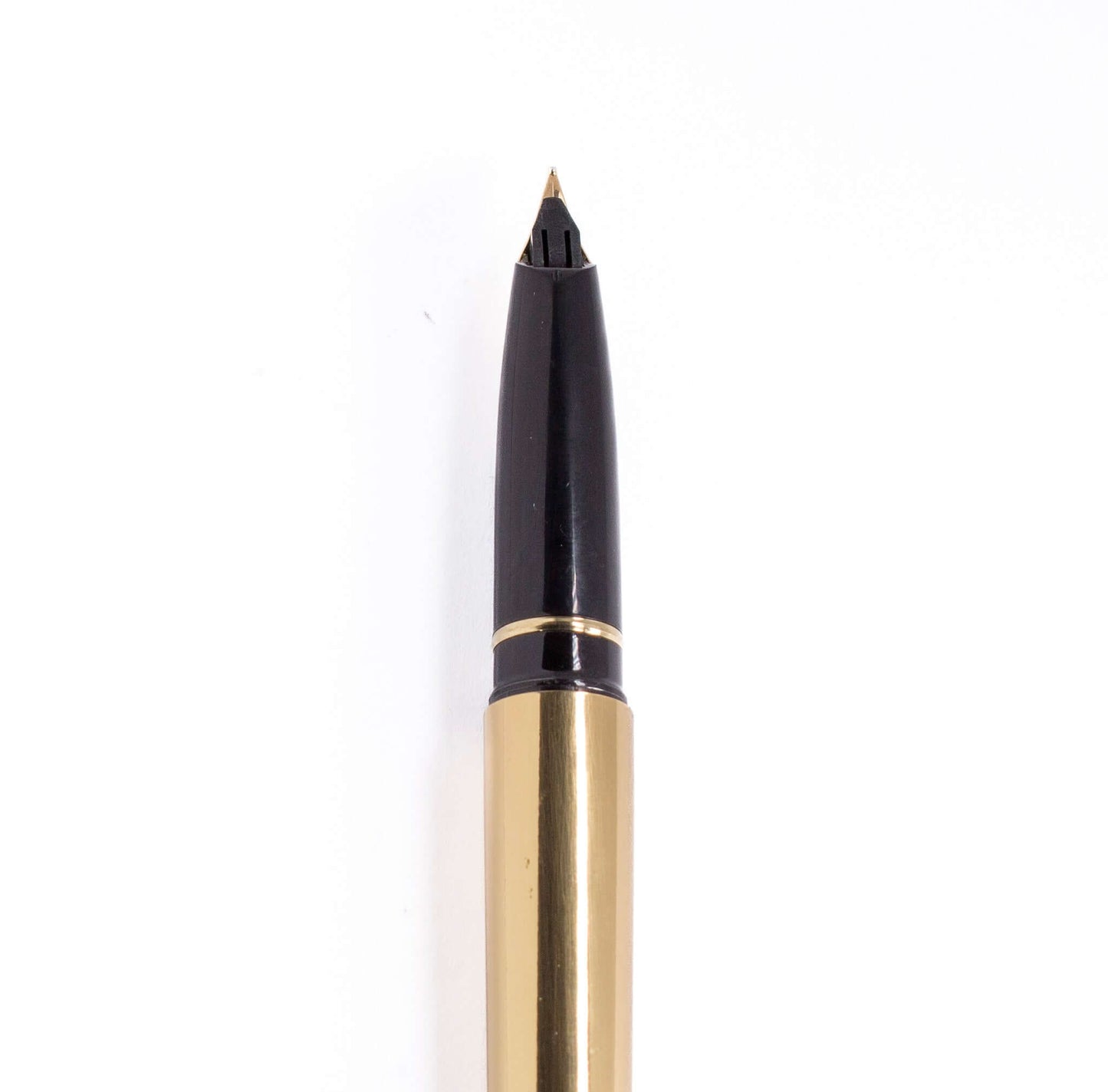 Sheaffer Targa Fountain Pen Model 1020, Imperial Brass, 14K inlaid nib Ozark Pen Shop