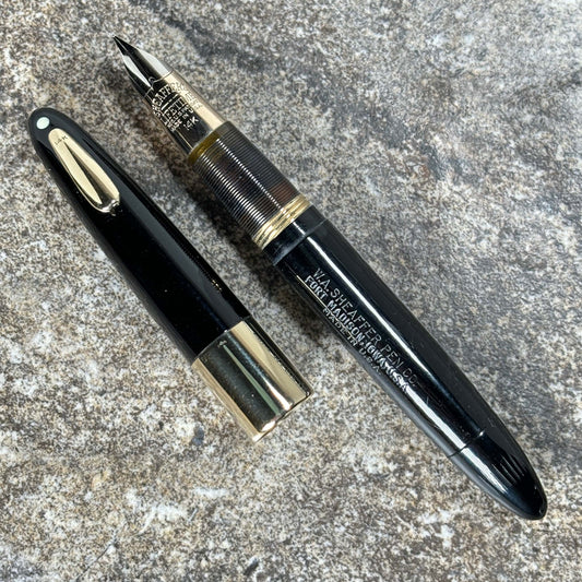 Sheaffer Tuckaway Autograph Cap. Solid 14K clip and Cap Band. 14K Gold Triumph Nib Ozark Pen Shop