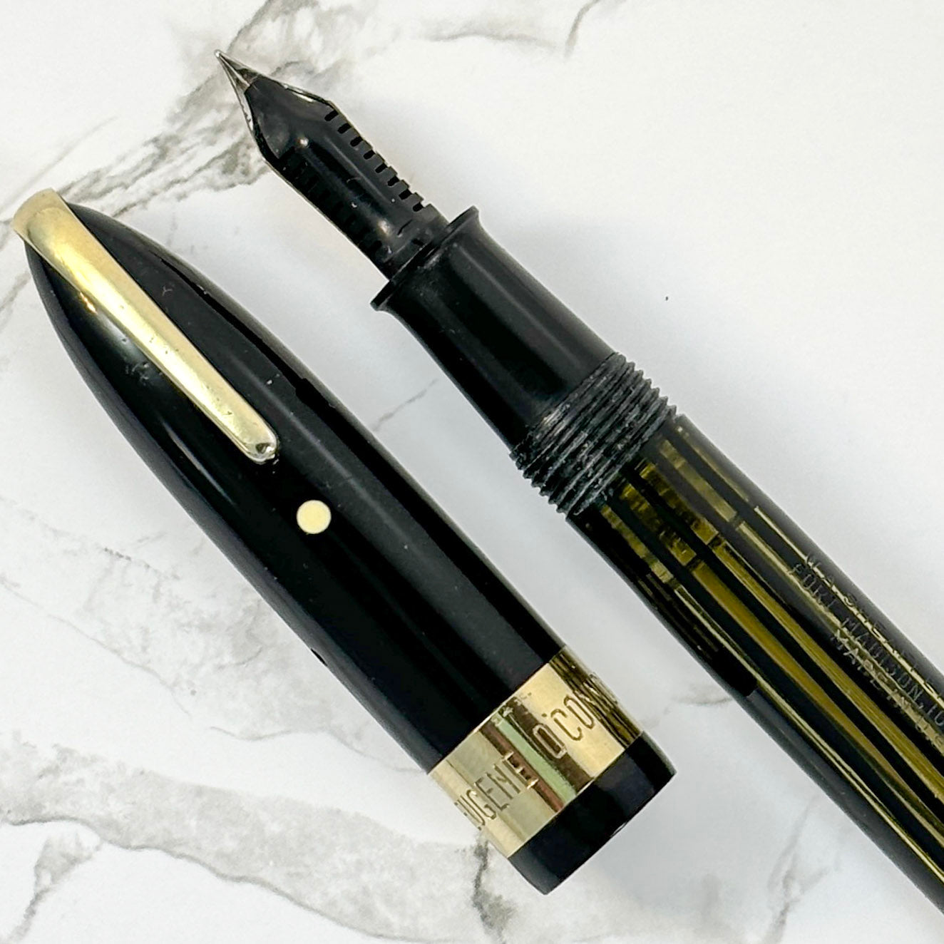 Sheaffer Balance Military Clip with wide cap band, Vac-Fil with 14K Two-tone nib Ozark Pen Shop