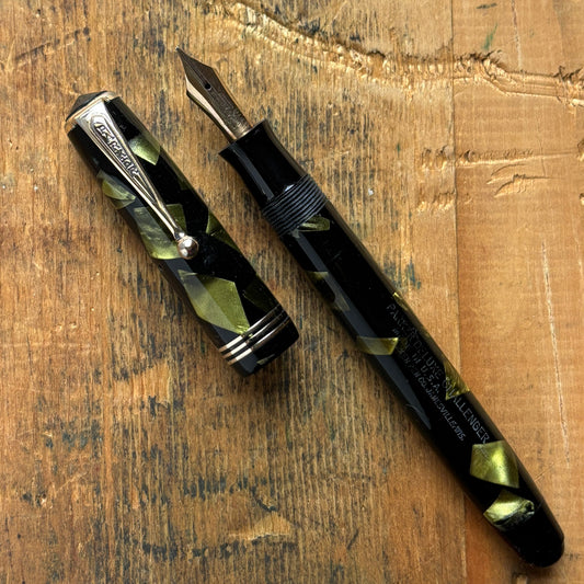 Parker Challenger Fountain Pen, Green Marbled
