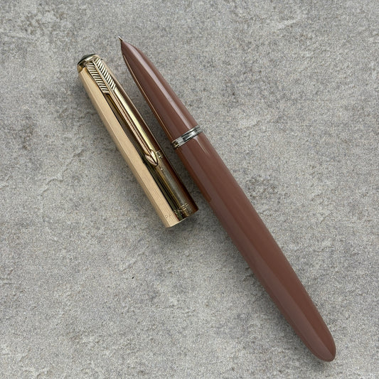 Parker 51 Aerometric, Cocoa with Gold-Filled Cap