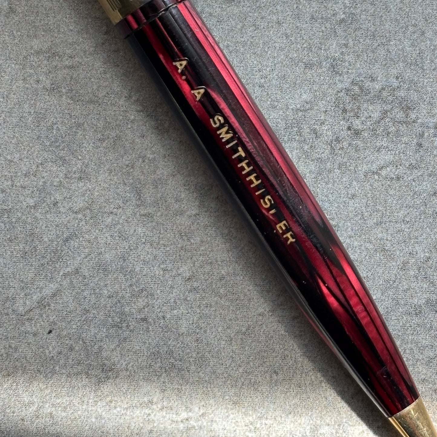 Sheaffer Triumph Vac-fil, Pen/Pencil Set, Carmine Red, Extra Wide Band