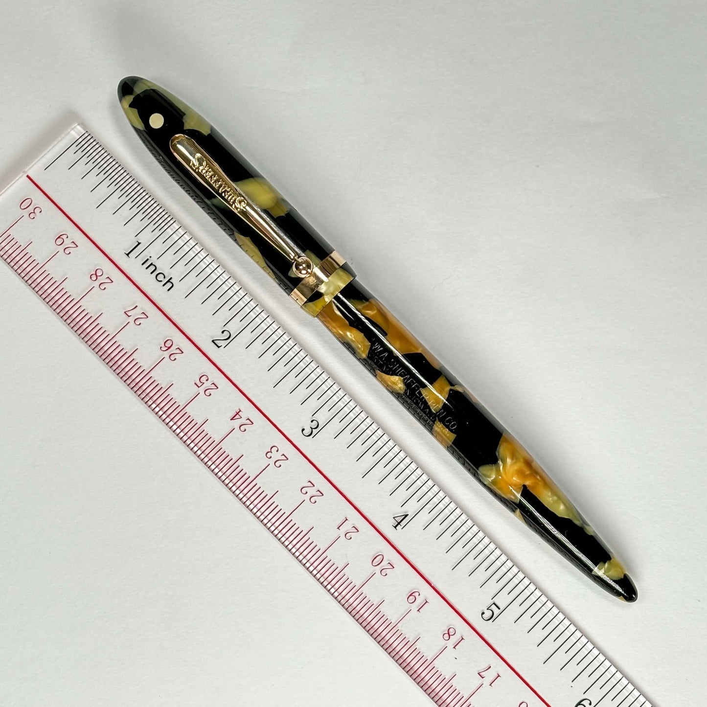 Sheaffer Balance, Full Length Slender Girth, Pearl and Black Lever-Filler, 14K Lifetime Nib Ozark Pen Shop