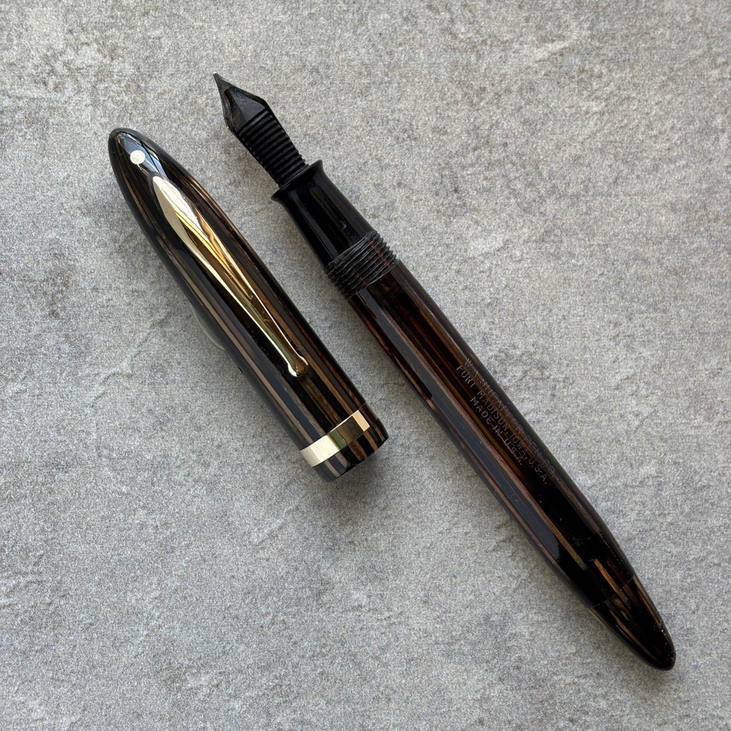Sheaffer Balance Statesman Vac-fill, Golden Brown with Gold Filled Trim