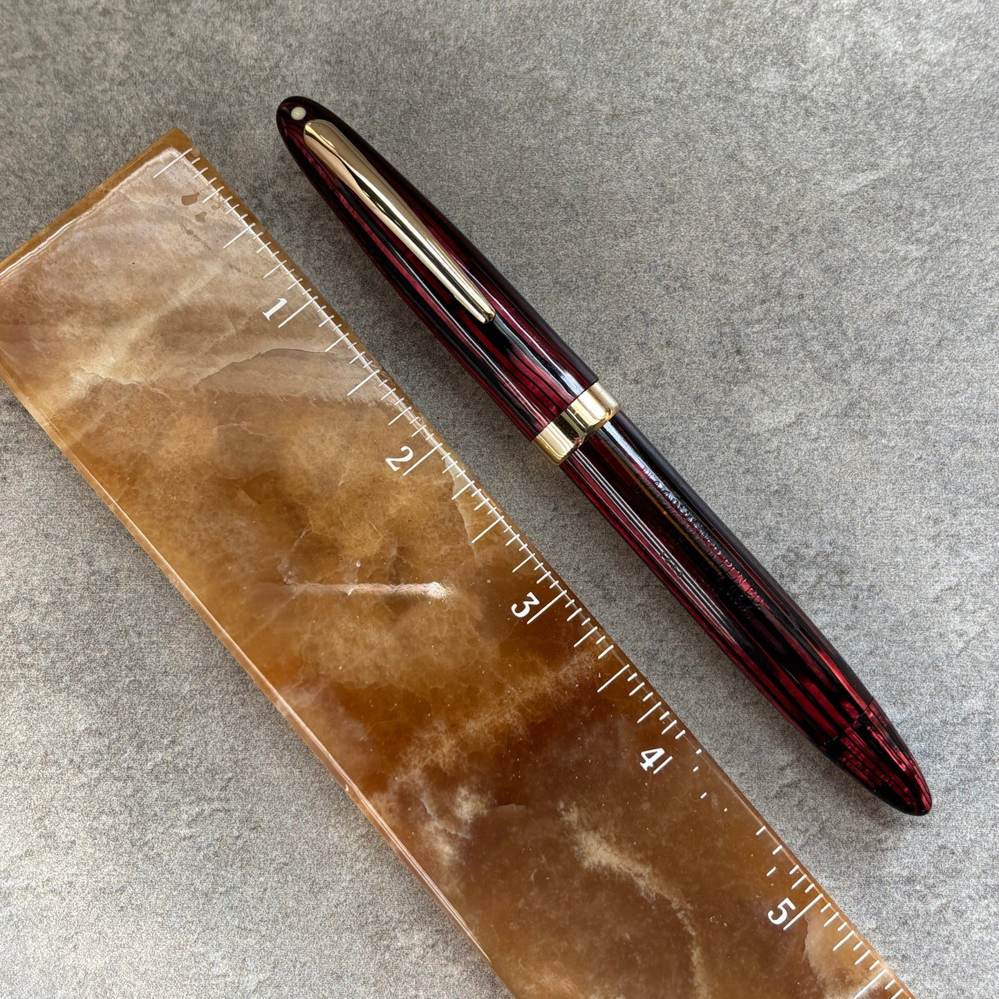 Sheaffer Triumph 1000 Lifetime Vac-fil, Carmine Red