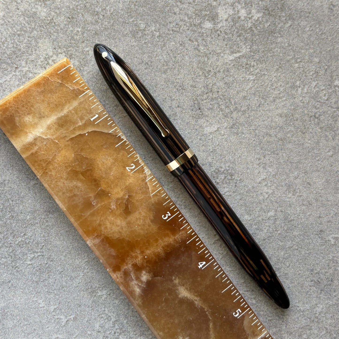 Sheaffer Balance Statesman Vac-fill, Golden Brown with Gold Filled Trim
