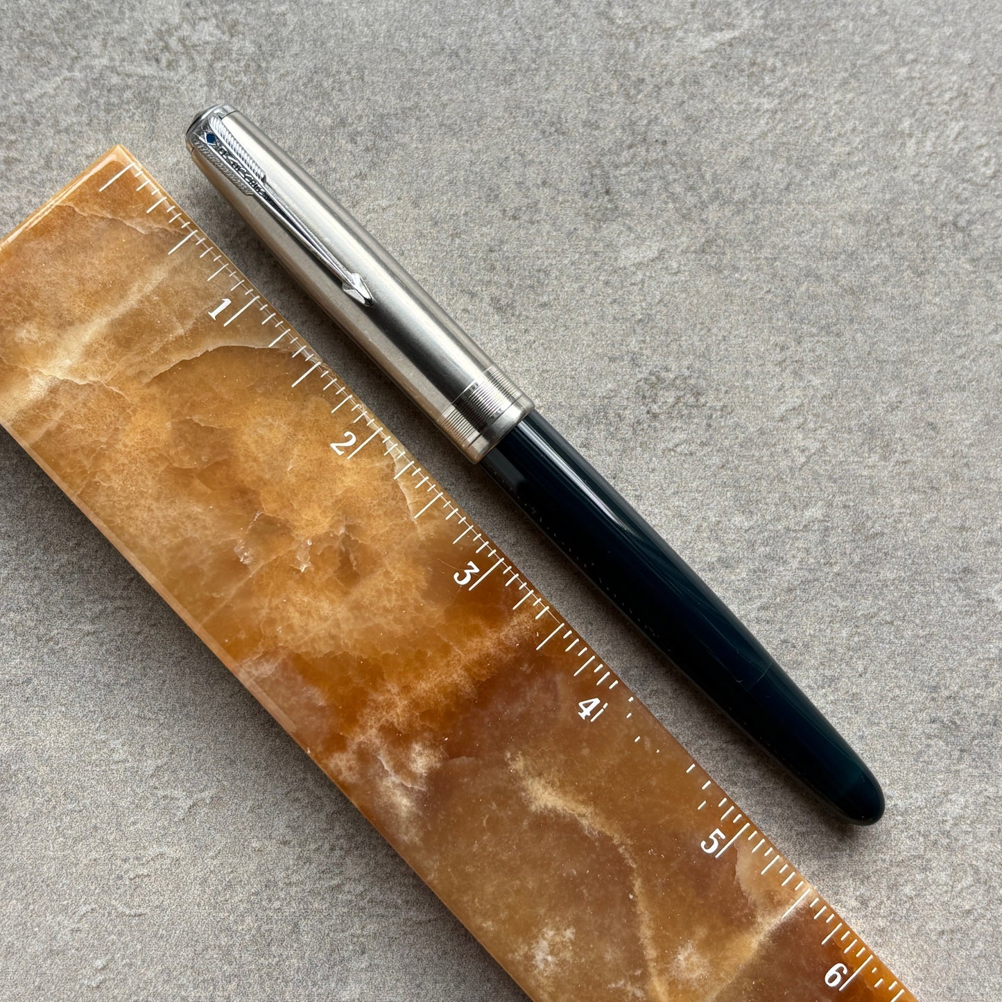 Parker 51 Vacumatic, Cedar Blue, Fine 14K gold nib