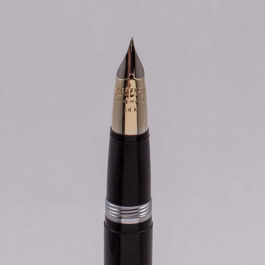 Sheaffer Valiant Fountain Pen, Snorkel, Fine Two-tone 14K Triumph Nib, White Dot Sheaffer Valiant Snorkel Ozark Pen Shop