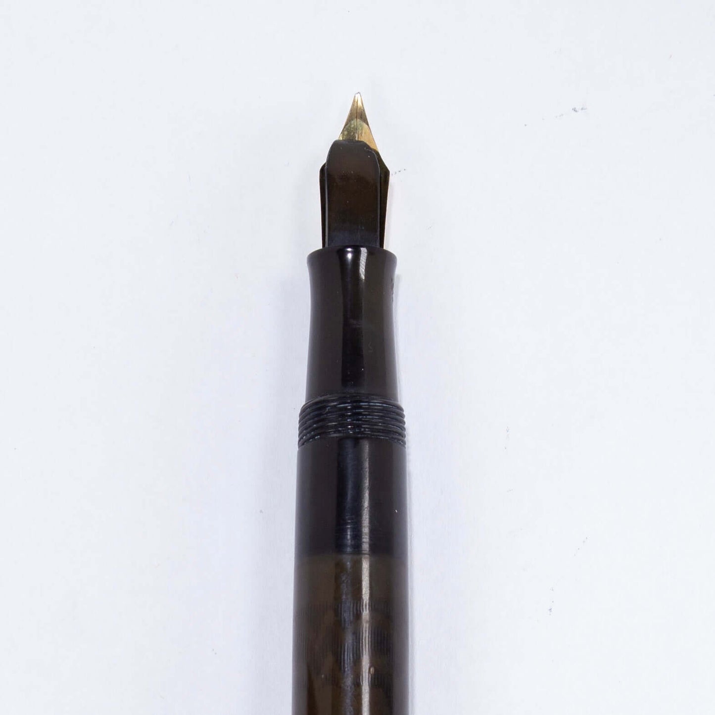 Waterman 55 Fountain Pen, Chased Black Hard Rubber, Nickel Plated Clip and Cap Band Ozark Pen Shop