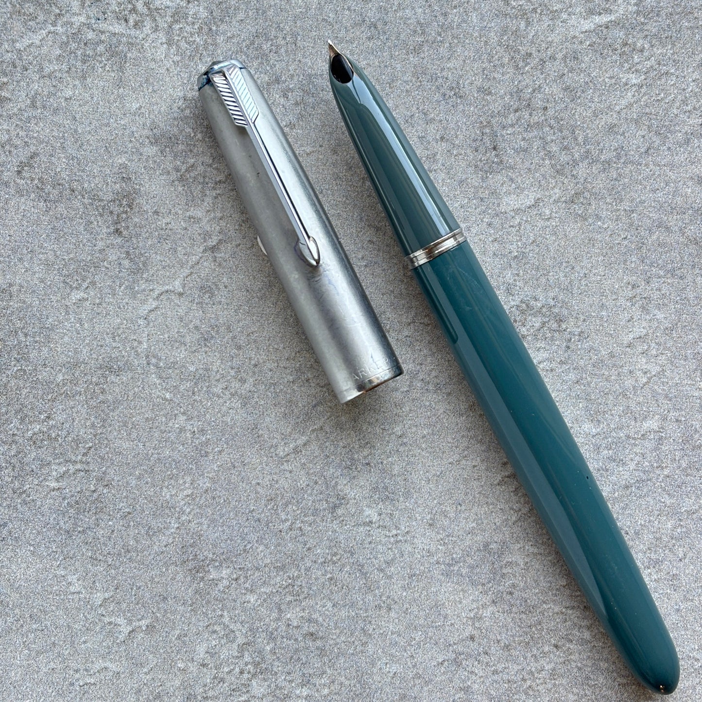 Parker 51 Aerometric, Navy Gray, Lustraloy Cap