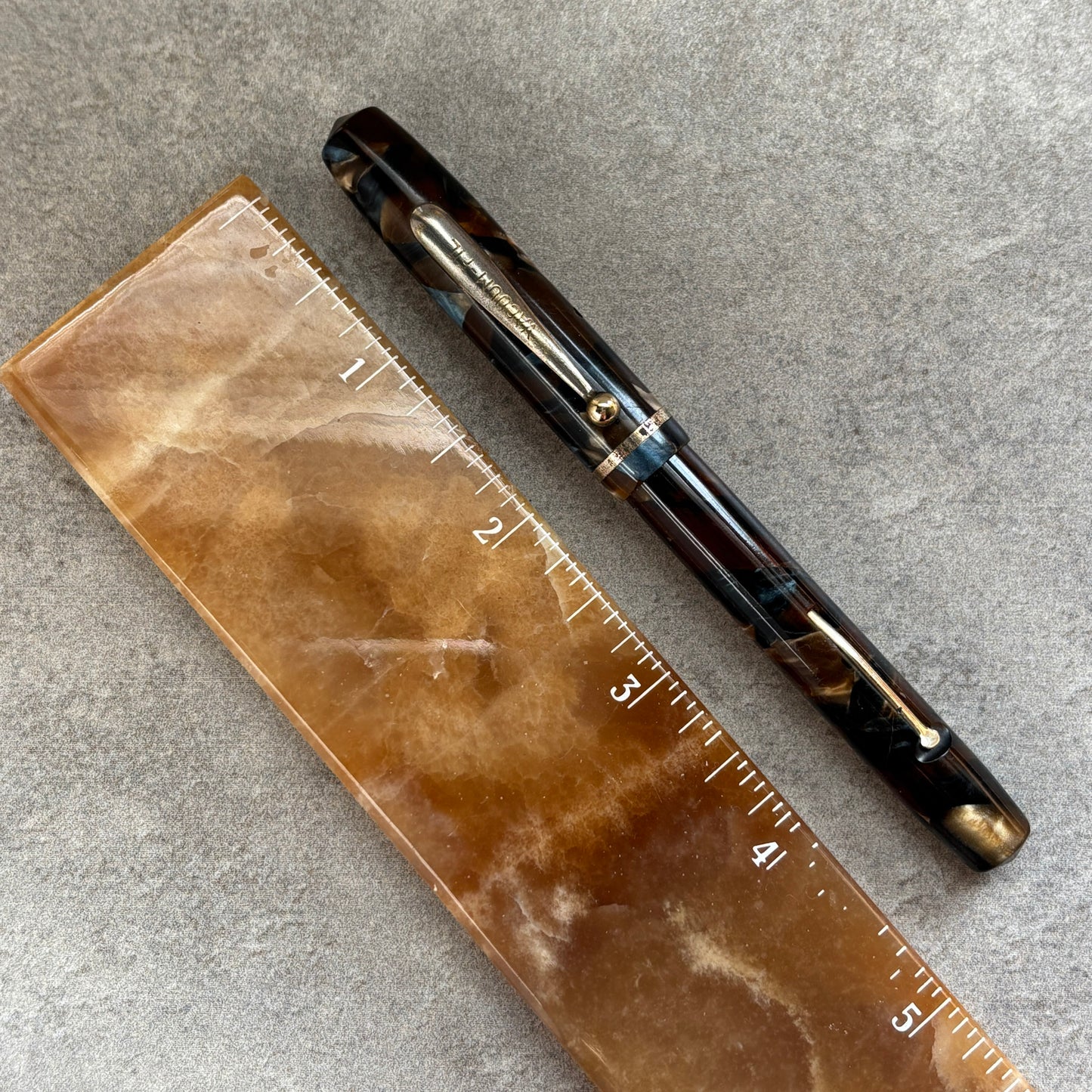 Sheaffer Sub Brand "Vacuum"; Blue and Golden Brown