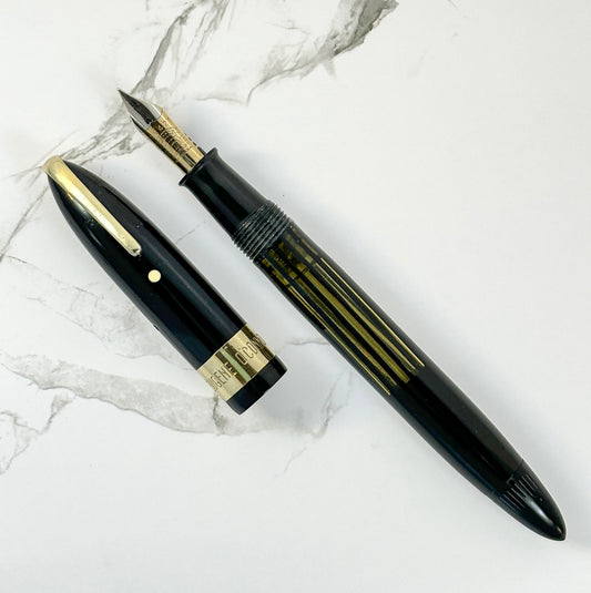 Sheaffer Balance Military Clip with wide cap band, Vac-Fil with 14K Two-tone nib Ozark Pen Shop