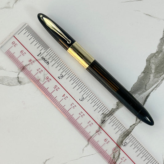 Black 1940s Sheaffer Triumph Vacuum-fil, Extra-wide cap Band  Ozark Pen Shop